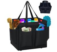 Paterr Hot Tub Chemical Bag Pool Spa Large Carry Accessories with Pockets Handle Heavy Duty Multifunctional Storage Garden Caddy Tote for Adults Outdoor Supplies Organizer, Black (GUR-Paterr-978)
