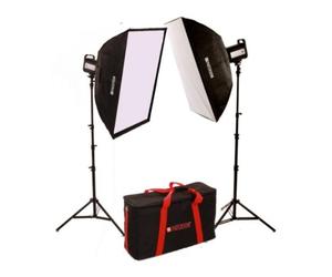 Paterson FL500 Two Head Softbox (60 x 80 cm.) Kit : Including Carrying Case :