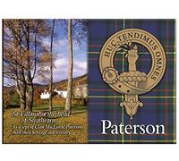 Paterson Scottish Clan Souvenir Metallic Picture Fridge Magnet, Scottish Gift