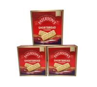 Paterson's Festive Shortbread Fingers - Pack Of 3, Delicious Scottish Butter Biscuits, Holiday Treats