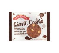 Patersons Giant Cookie Triple Chocolate 60g (Pack of 18) F5318
