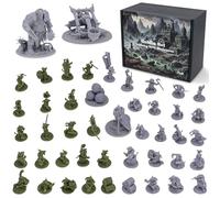 Path Gaming Fantasy Goblins Set - D&D RPG Miniatures, 28mm, Unpainted, Bulk, Tabletop