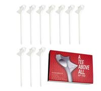 Path Golf Tees - 10 Piece Par Tee, 3 Inch Durable PP, Stability Reduce Friction, Longer Distance Ball Holder | Golf Practice Distance Accessory Irons Hybrids Outdoor Sport Game Set