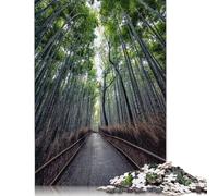 Path In The Bamboo Puzzle Family Challenging Games 100% Recycled Cardboard Jigsaw Puzzle for Adult Children Birthday Present 1000pcs (38x26cm)