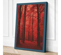 Path Into Darkness Canvas Wall Art Print 24x16 Inch (61 x 41 cm)