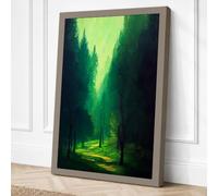 Path Into Light Scandinavian Canvas Wall Art Print 24x16 Inch | Ready to Hang, Gallery Wrapped, Fade-Resistant Inks, Securely Packaged, UK Made