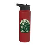 Path Less Taken Bear Forest Stainless Steel Insulated Water Bottle