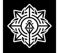 Path Liberation icon in Filled Style Fine Carving Decals 42x42cm Glass Stickers White