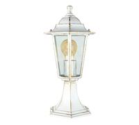 Path Light Glass Aluminium Anthracite IP44 Patio Path 40 cm Small E27 Lantern Nostalgic Rustic Outdoor Pedestal Light Paris