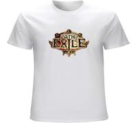 Path of Exile Game T-Shirt Graphic Printed Top Tee for Ment Shirt Casual Round Neck Easy Tee Comfortable Tees White S