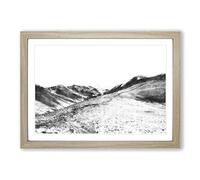 Path Through The Lake District Painting Framed Print | A2 Oak Framed Wall Art | Ready to Hang | Modern Landscape Picture | Living Room Bedroom Lounge Office