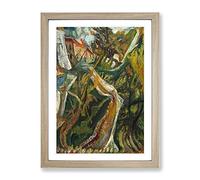 Path Through The Trees By Chaim Soutine Classic Painting Framed Wall Art Print, Ready to Hang Picture for Living Room Bedroom Home Office Décor, Oak A3 (34 x 46 cm)