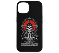 Path To Salvation Dark Gothic Christian Skeleton Reaper Case for iPhone 13