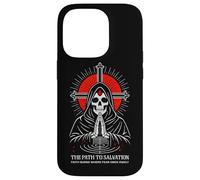 Path To Salvation Dark Gothic Christian Skeleton Reaper Case for iPhone 14 Pro