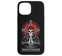 Path To Salvation Dark Gothic Christian Skeleton Reaper Case for iPhone 15