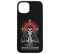 Path To Salvation Dark Gothic Christian Skeleton Reaper Case for iPhone 15 Plus
