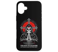 Path To Salvation Dark Gothic Christian Skeleton Reaper Case for iPhone 16 Plus