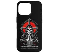 Path To Salvation Dark Gothic Christian Skeleton Reaper Case for iPhone 16 Pro