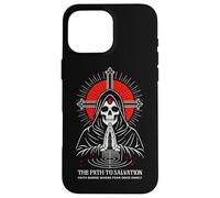 Path To Salvation Dark Gothic Christian Skeleton Reaper Case for iPhone 16 Pro Max