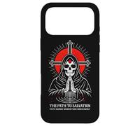 Path To Salvation Dark Gothic Christian Skeleton Reaper Case for iPhone 17 Pro Max