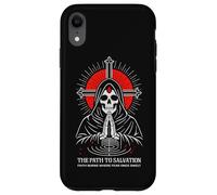 Path To Salvation Dark Gothic Christian Skeleton Reaper Case for iPhone XR