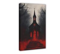 Path to The Black Church Canvas Poster Bedroom Decor Landscape Office Room Decor Gift 16x24inch(40x60cm)