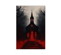 Path to The Black Church Canvas Poster Wall Art Decor Print Picture Paintings for Living Room Bedroom Decoration 12x18inch(30x45cm)