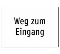 Path to the Entrance Sticker A2: 594 x 420 mm - Without Graphic, Text Only