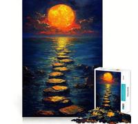 Path to The Sun Jigsaw Puzzles for Adults 1000 Piece Mind Puzzle Slow Enjoy Image Assembly Perfect Present (38x26cm)