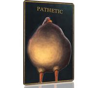 Pathetic Duck Poster Funny Duck Poster Judgmental Duck Metal Tin Sign Funny Posters Vintage Duck Wall Art Pathetic Goose Poster Classic Animation Film Ducks 8x12 Inch Metal tin Signs