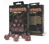 Pathfinder Avistan Red & Gold 7 Dice Set by Q Workshop RPG Polyhedral