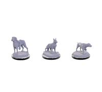 Wizkids Pathfinder Deep Cuts Unpainted Miniatures: Dog Companions (Wave 22)