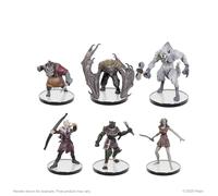 Wizkids Pathfinder Battles Forest Stalkers Pre Painted Miniatures 6 Pack Boxed Set Grey