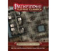 Pathfinder Flip-mat Classics: Waterfront Tavern | Map Dry Erase Battle Grid, for Dungeon Masters and Players