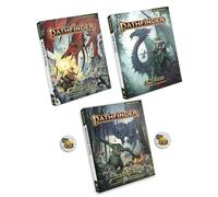 Pathfinder Remastered Second Edition Player, GM, and Monster Cores and Two Treasure Chest Buttons