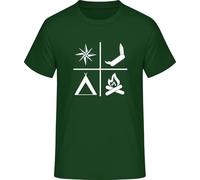 Pathfinder Tools T-Shirt - Outdoor Camping & Survival Shirt, Bottle Green, XXL