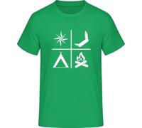Pathfinder Tools T-Shirt - Outdoor Camping & Survival Shirt, Green (Kelly green), S