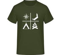 Pathfinder Tools T-Shirt - Outdoor Camping & Survival Shirt, Urban Khaki, 3XL