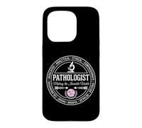 Pathologist Emblem Badge Making The Invisible Visible Logo Case for iPhone 15 Pro