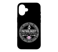 Pathologist Emblem Badge Making The Invisible Visible Logo Case for iPhone 16