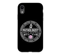 Pathologist Emblem Badge Making The Invisible Visible Logo Case for iPhone XR
