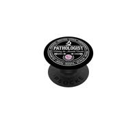 Pathologist Emblem Badge Making The Invisible Visible Logo PopSockets Adhesive PopGrip