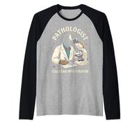 Pathologist Swan Cellular Investigator Laboratory Art Raglan Baseball Tee