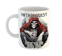 Pathologist Where The Fun Never Ends Mug Skeleton Fun Gift 11 oz Ceramic Mug