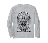 Pathology Forensics Latin Skeleton Art Long Sleeve T-Shirt