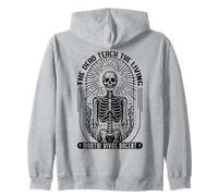 Pathology Forensics Latin Skeleton Art Zip Hoodie