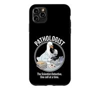 Pathology Goose Scientist Detective Looking Into Microscope Case for iPhone 11 Pro Max