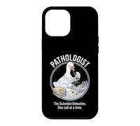 Pathology Goose Scientist Detective Looking Into Microscope Case for iPhone 12 Pro Max
