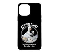 Pathology Goose Scientist Detective Looking Into Microscope Case for iPhone 13 Pro Max