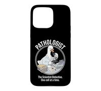 Pathology Goose Scientist Detective Looking Into Microscope Case for iPhone 15 Pro Max
